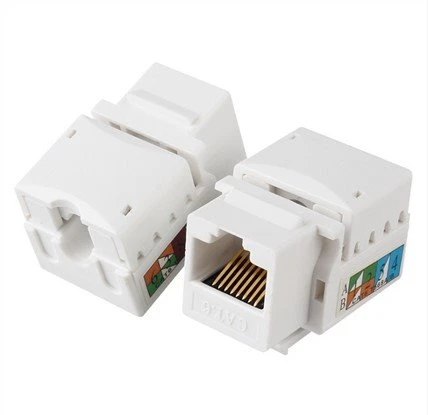 Praghas Iomaíoch OEM UTP Cat6A Cat6 Cat5E Ethernet Ethernet Keystone Jack Modúl